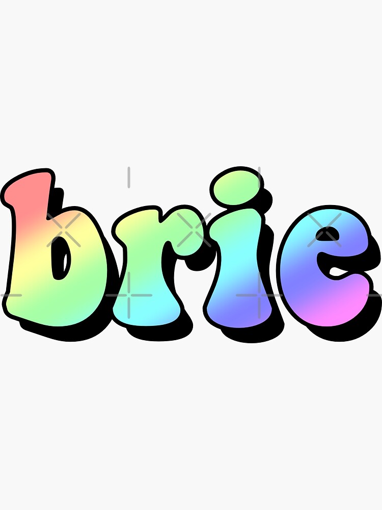 "aesthetic rainbow brie name" Sticker for Sale by STAR10008 Redbubble