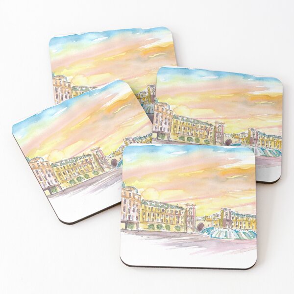 Item preview, Munich Bavaria Stachus Place At Sunset  designed and sold by artshop77.