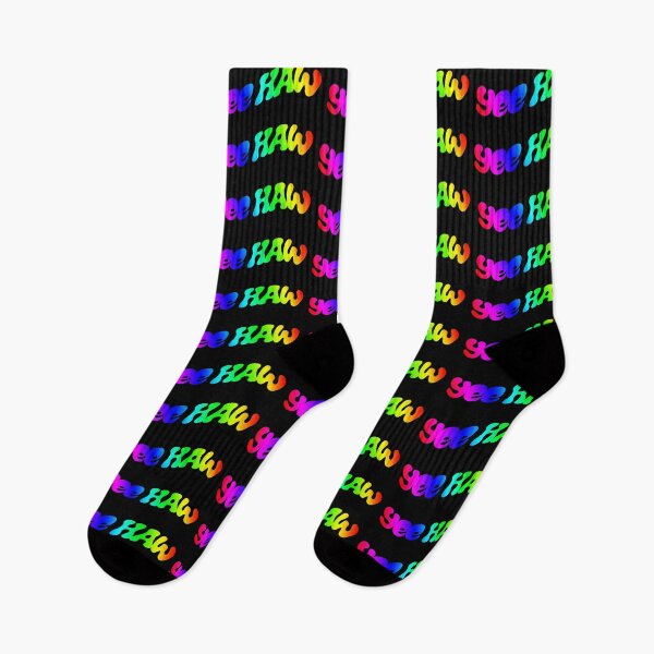 Item preview, groovy 70's rainbow yeehaw designed and sold by rhinestonerodeo.