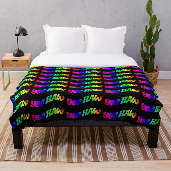 Item preview, groovy 70's rainbow yeehaw designed and sold by rhinestonerodeo.