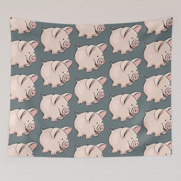 Item preview, Handdrawn piggy bank designed and sold by EngineerGoC.