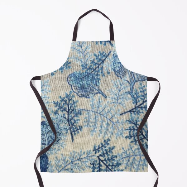 Item preview, Blue leaf fabric pattern designed and sold by Moni3572.