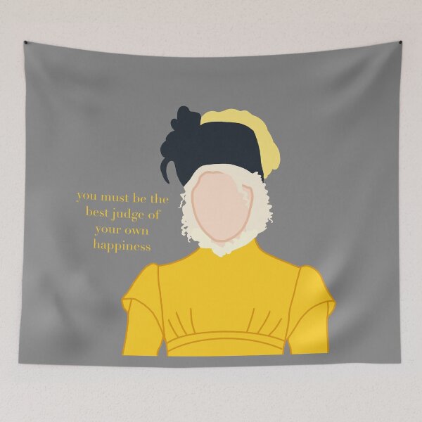Item preview, Emma Woodhouse Outline Portrait with Quote from Emma. (2020) designed and sold by Mayme.