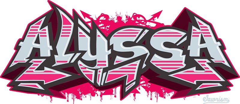 How to draw n in graffiti picture