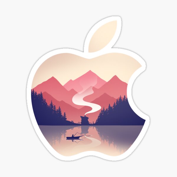 Apple Nature Logo Sticker