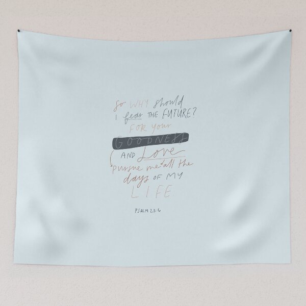 Item preview, Psalms 23:6 | Bible Verses | Christian Inspirational Faith | Illustration Calligraphy designed and sold by seaniemendoza.