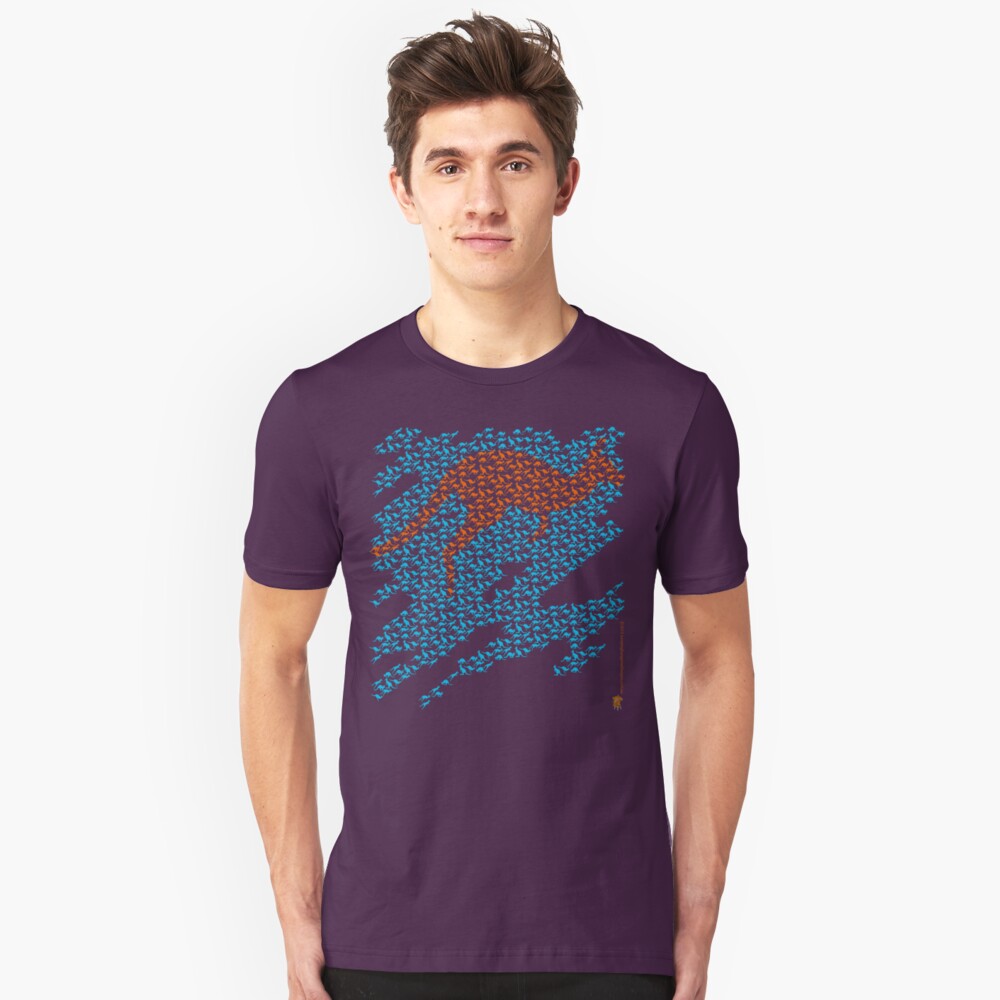 Kangaroo mosaic Slim Fit T-Shirt