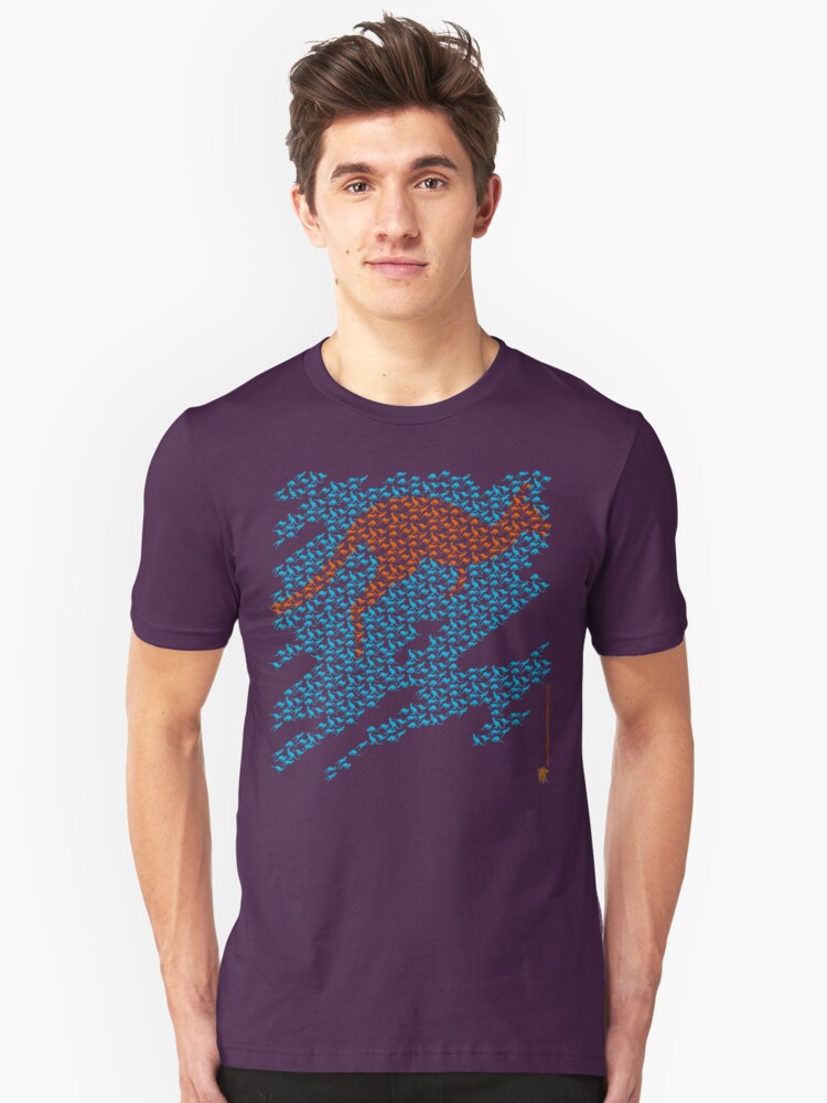 Alternate view of Kangaroo mosaic Slim Fit T-Shirt