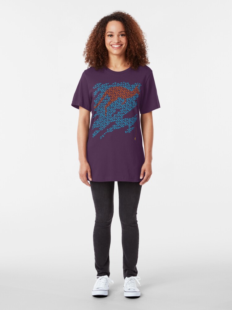 Alternate view of Kangaroo mosaic Slim Fit T-Shirt