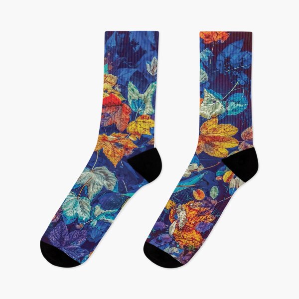 Item preview, Leaves Floating in Blue Water designed and sold by PlanetPrints.