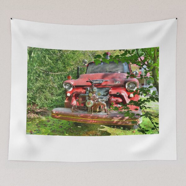 Item preview, Antique Fire Truck designed and sold by LisaWootenPhoto.