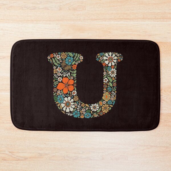 Item preview, Hippie Floral Letter U designed and sold by zeljkica.