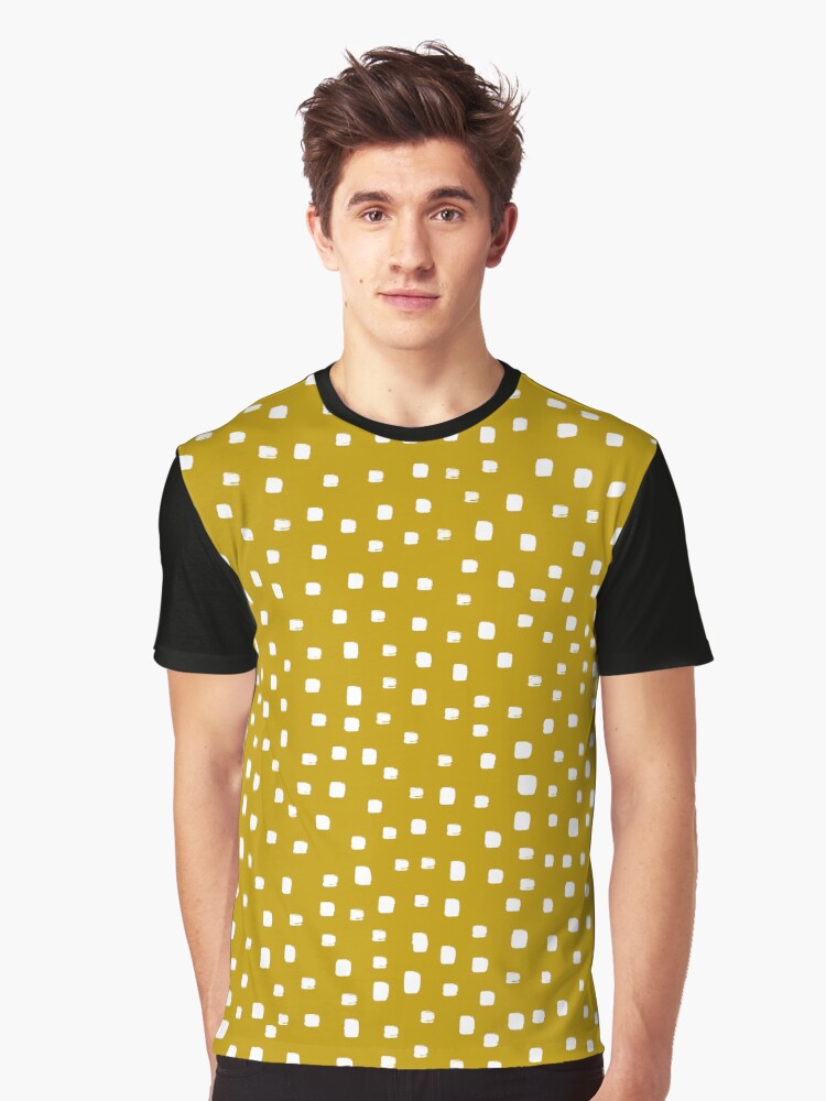 polka dot mustard top
