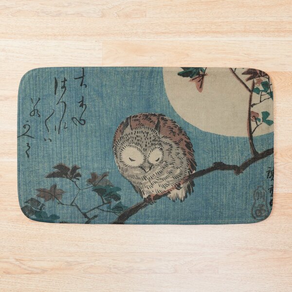 Item preview, Owl, Japanese Illustration, Vintage Asian Art designed and sold by vintagevivian.