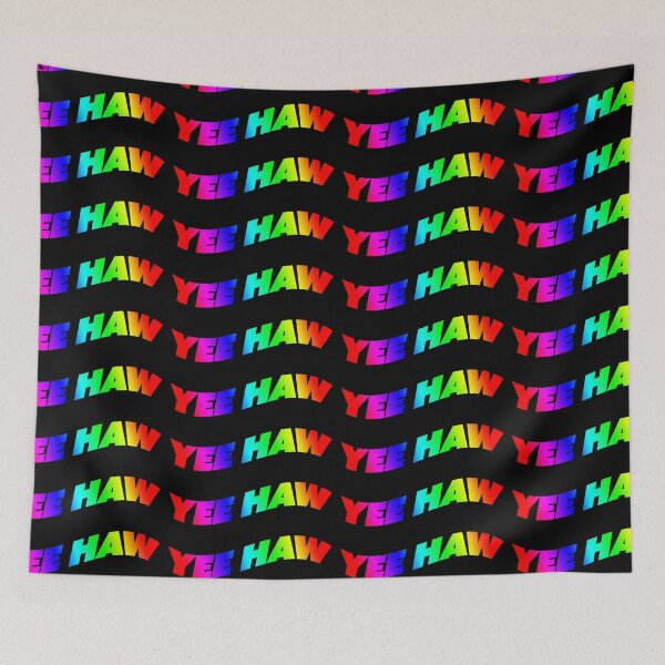 Artikelvorschau, Neon Regenbogen yeehaw entworfen und verkauft von rhinestonerodeo.