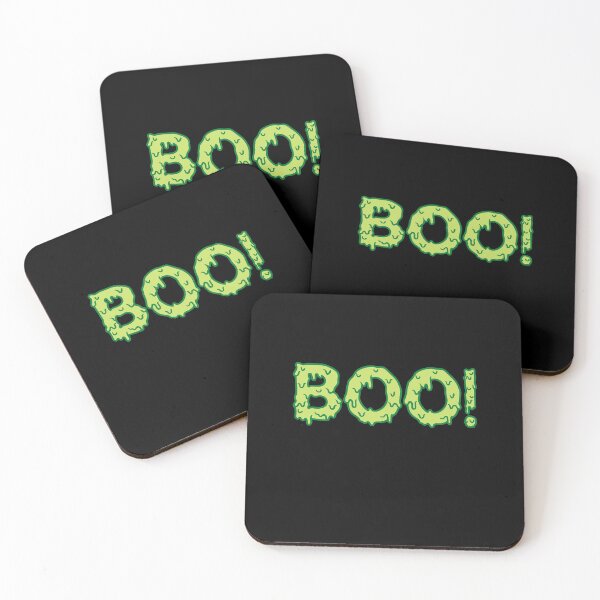 Item preview, BOO!  Big Bold Green slime pattern Halloween design designed and sold by Rabbitti.