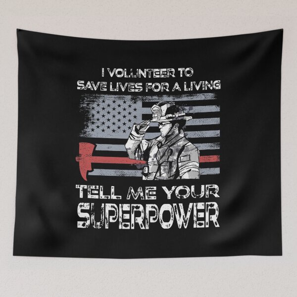 Item preview, Volunteer Firefighter Thin Red Line Redline American Flag designed and sold by 2blackcherries.