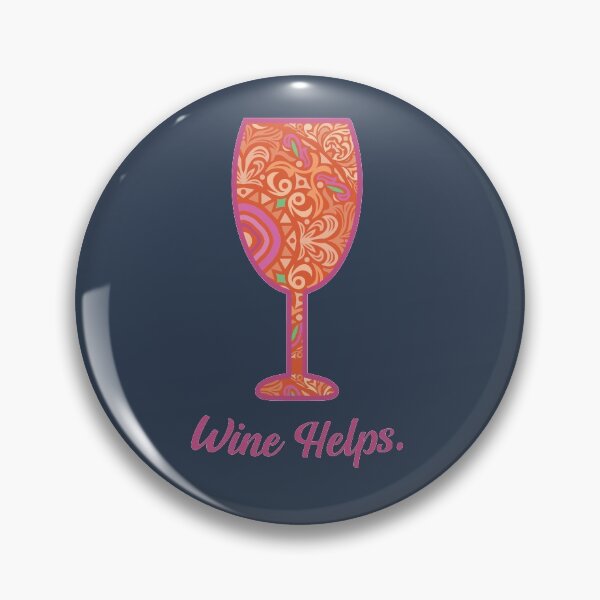 Artikelvorschau, Wein hilft Weinglas Mandala entworfen und verkauft von SharksOnShore.
