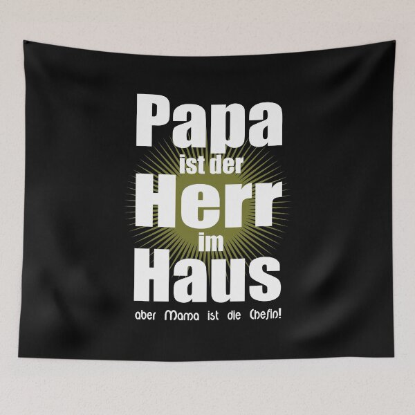 Item preview, Mama boss - Papa master in the house designed and sold by Shirt-Scheune.