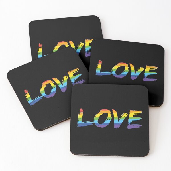 Item preview, LOVE Rainbow pride brush designed and sold by DESPERATEANDY.