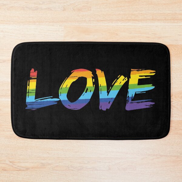 Item preview, LOVE Rainbow pride brush designed and sold by DESPERATEANDY.