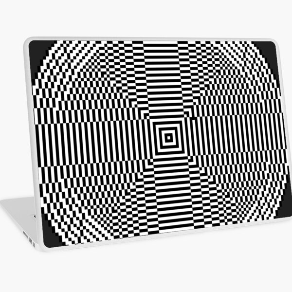 Big pixel circle chart, Psychedelic art. Art movement Laptop Skin