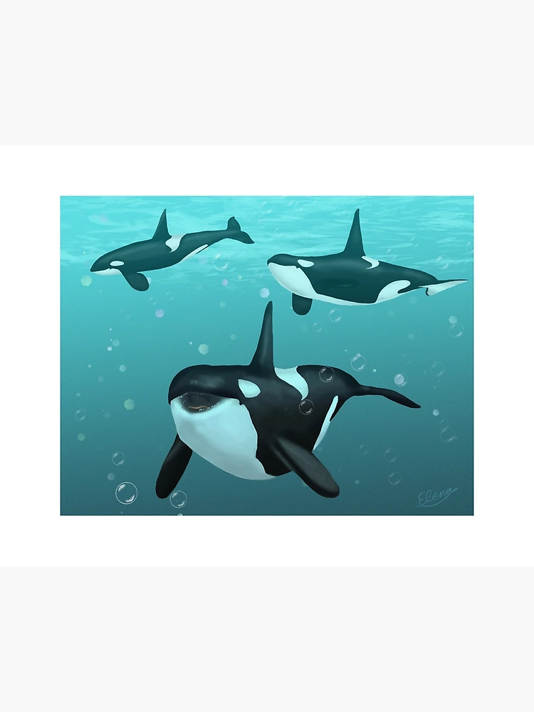  Lunarable Orca Mug, Whale Family Underwater Photo