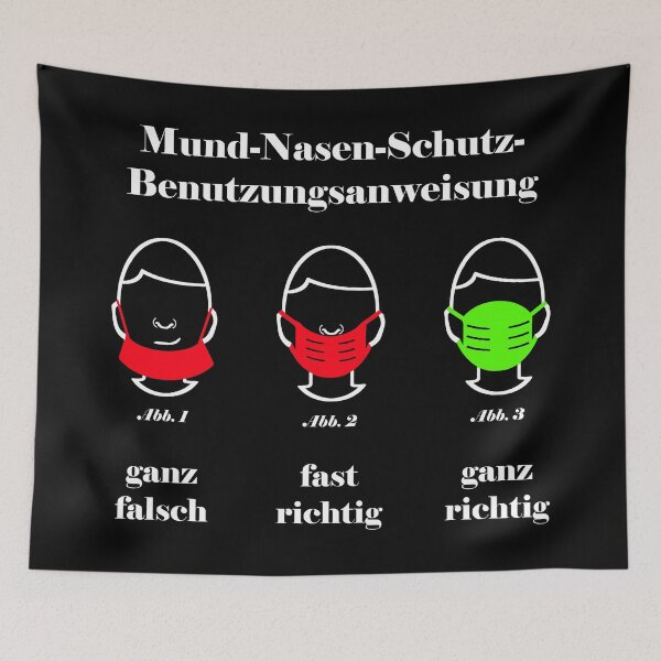 Item preview, Mund-Nasen-Schutz-Benutzungsanweisung - design by Anne Schuettelspeer designed and sold by schuettelspeer.