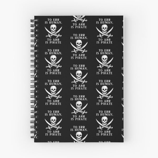 Item preview, To Err Is Human, To Arr Is Pirate Calico Jack Graphic designed and sold by SpookshowDesign.