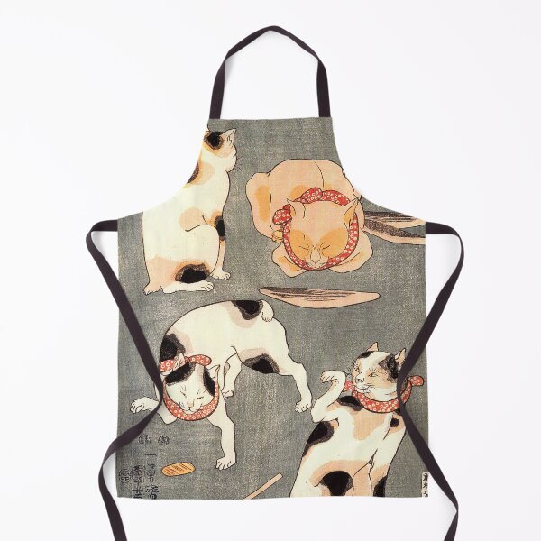 Item preview, Japanese Tattoo Flash Woodblock Print Cats designed and sold by Epitome Girl.