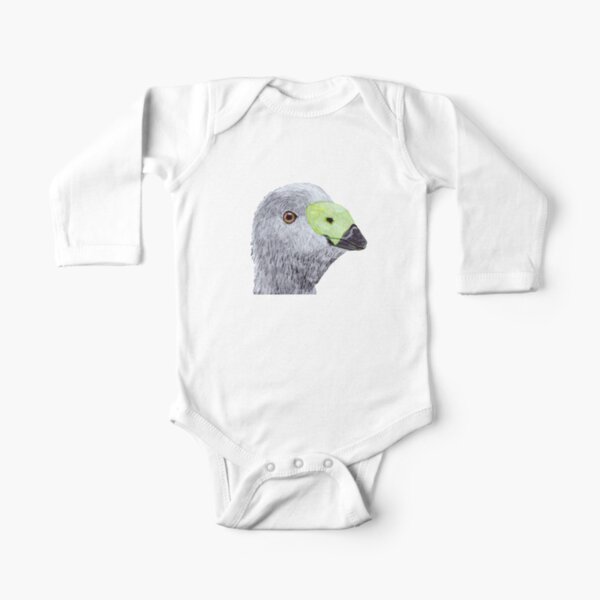 Cape Barren Goose (Cereopsis) Long Sleeve Baby One-Piece