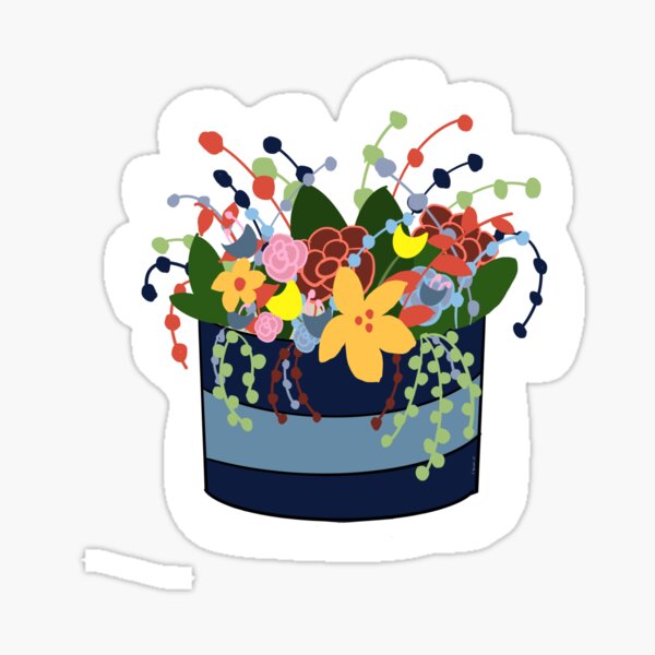 Flower Pot Sticker