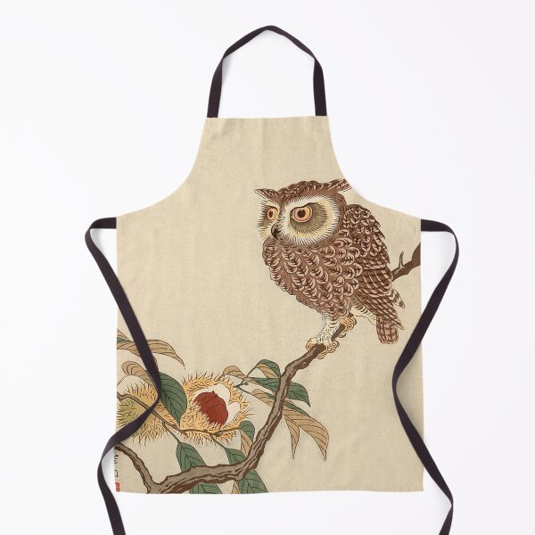 Item preview, Owl, Japanese Illustration, Vintage Asian Art designed and sold by vintagevivian.
