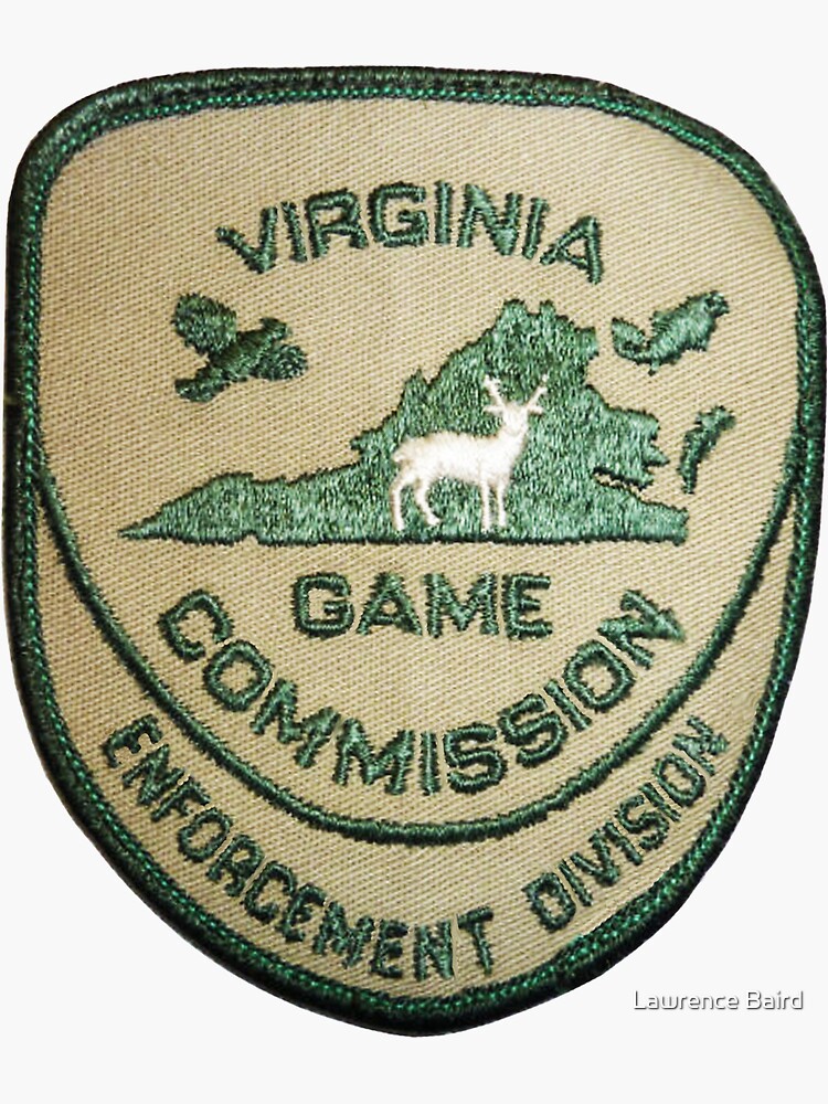 "Virginia Game Warden" Sticker for Sale by Lawrence Baird Redbubble