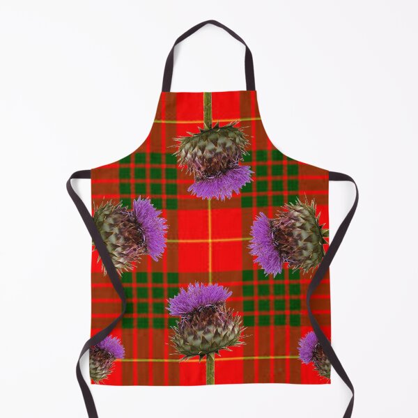 Item preview, SCOTTISH CAMERON TARTAN WITH PURPLE THISTLES ART designed and sold by sharlesart.