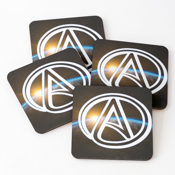 Item preview, Atheist logo with Planet Design designed and sold by Wildjourne.
