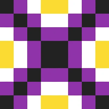 Artwork thumbnail, Nonbinary Diamond Pattern by Aroaes