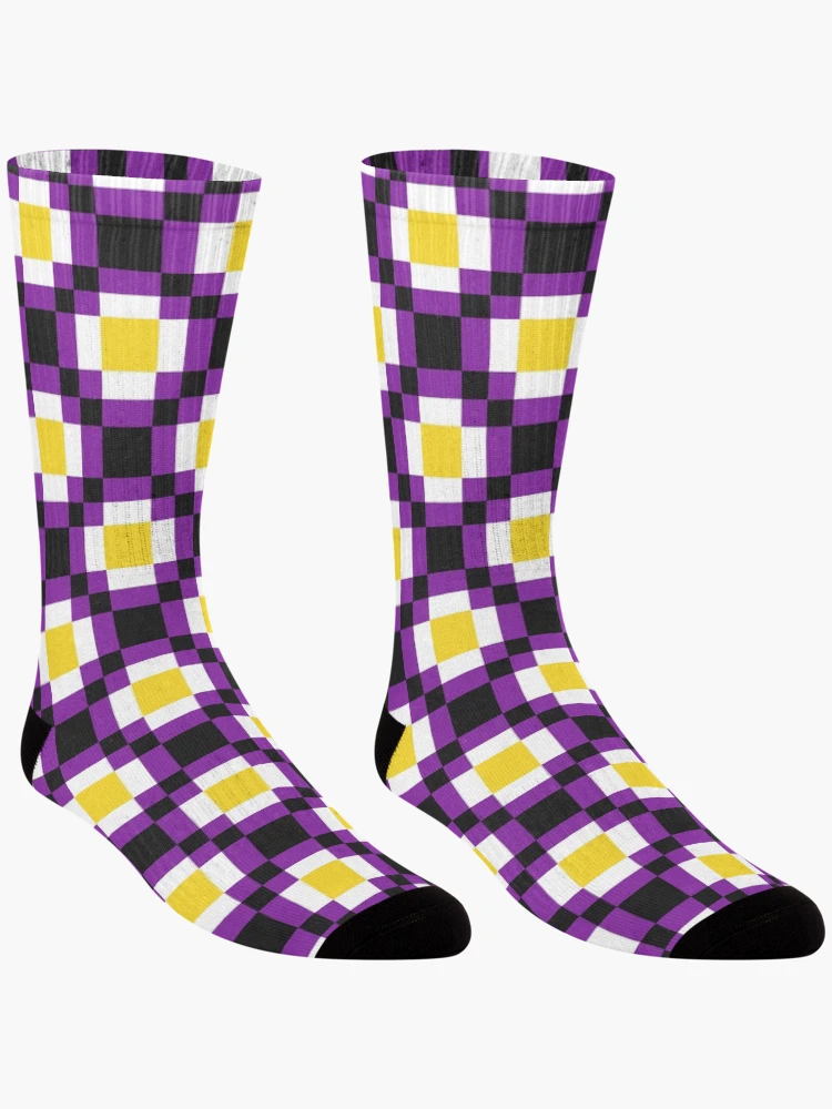 Thumbnail 3 of 5, Socks, Nonbinary Diamond Pattern designed and sold by Aroaes.