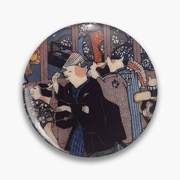Item preview, Utagawa Hiroshige Japanese Woodblock Cats designed and sold by Epitome Girl.