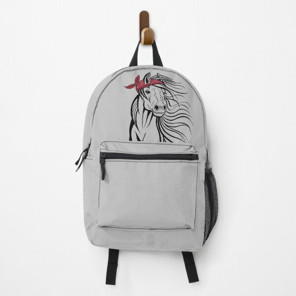 Item preview, Horse with Red hair Bandana Illustration designed and sold by basselelkadi.