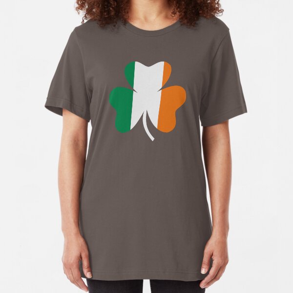 Ireland flag shamrock Slim Fit T-Shirt
