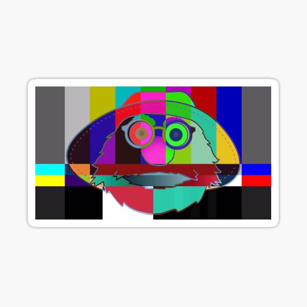 The professor test screen Sticker