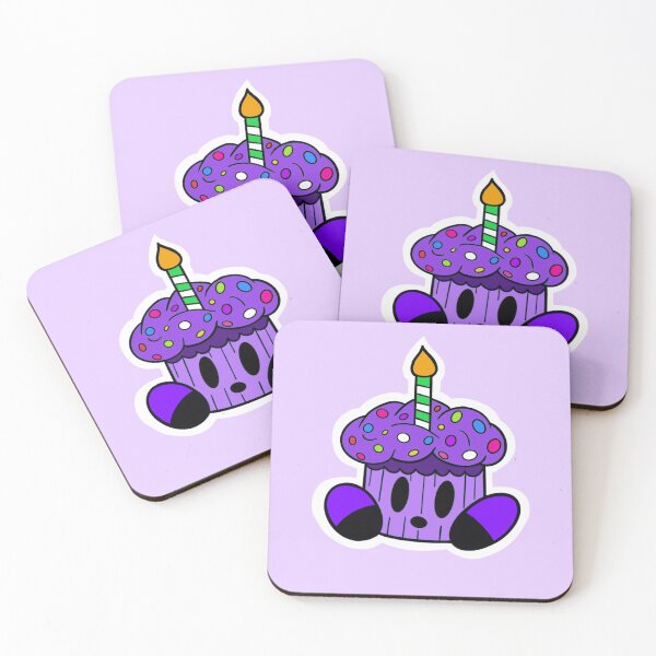 Item preview, Myrtle purple cupcake  designed and sold by AceTaylorDesign.