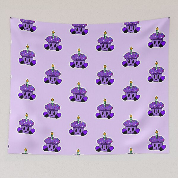 Item preview, Myrtle purple cupcake  designed and sold by AceTaylorDesign.