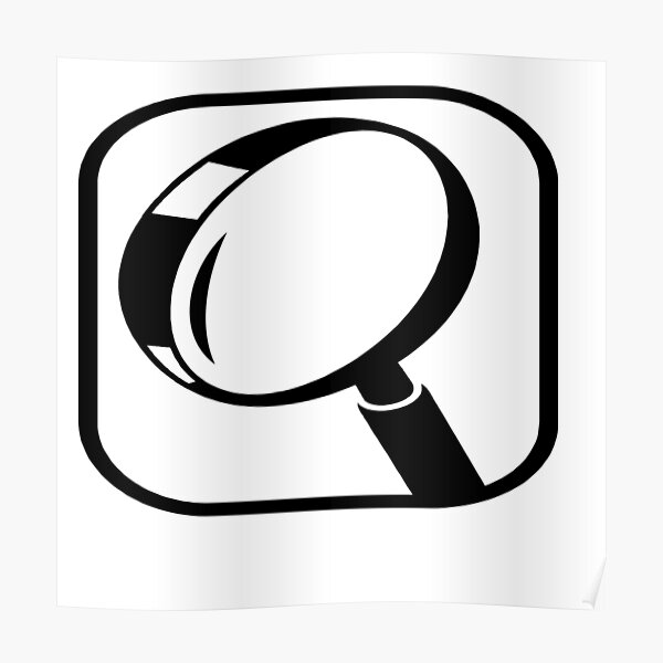 "Magnifying glass" Poster by phys Redbubble