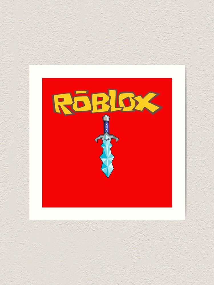 Sword Of The Roblox Art Print By Nourabd79 Redbubble - mob psycho roblox clothes