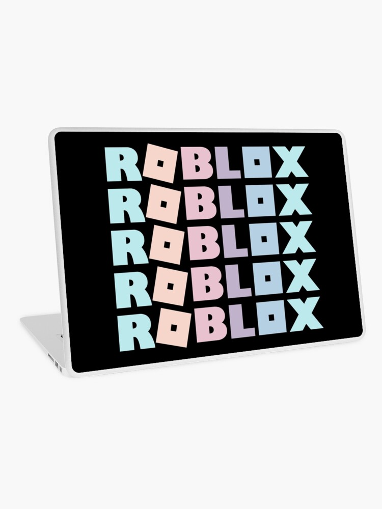Roblox Pastel Rainbow Laptop Skin By T Shirt Designs Redbubble - how to make a shirt on roblox on laptop