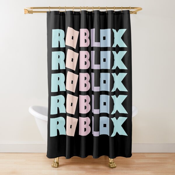 Roblox Robux Adopt Me Shower Curtain By T Shirt Designs Redbubble - roblox robux shower