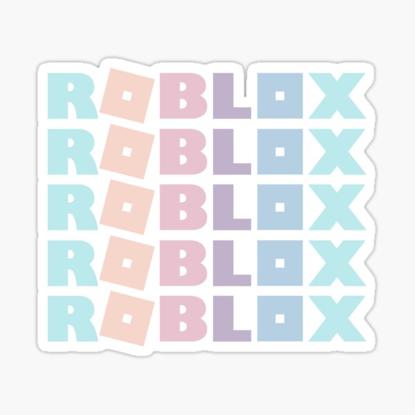 Roblox Pastel Rainbow Sticker By T Shirt Designs Redbubble - pastel pink aesthetic roblox icon