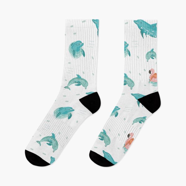 Item preview, Dolphins and Flamingo designed and sold by graphicmeyou.